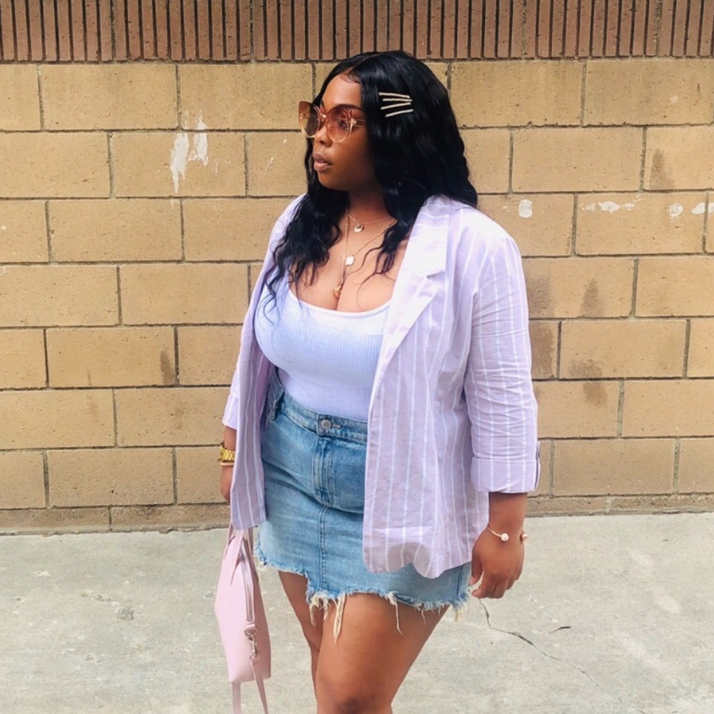 💜 Striped blazer